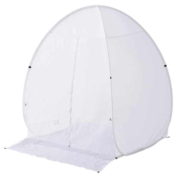 Portable Spray Paint Shelter Booth – 60"x60"x70" Pop-Up Paint Tent with Exhaust Vent, Indoor/Outdoor Spraying Tent