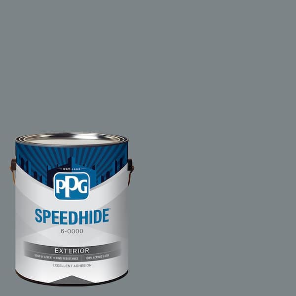 1 gal. PPG1039-5 Garrison Gray Semi-Gloss Exterior Paint