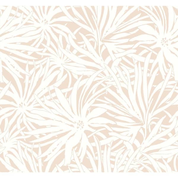 York Wallcoverings Pink Floral Canopy Blush Non-Pasted Non-Woven Matte Wallpaper