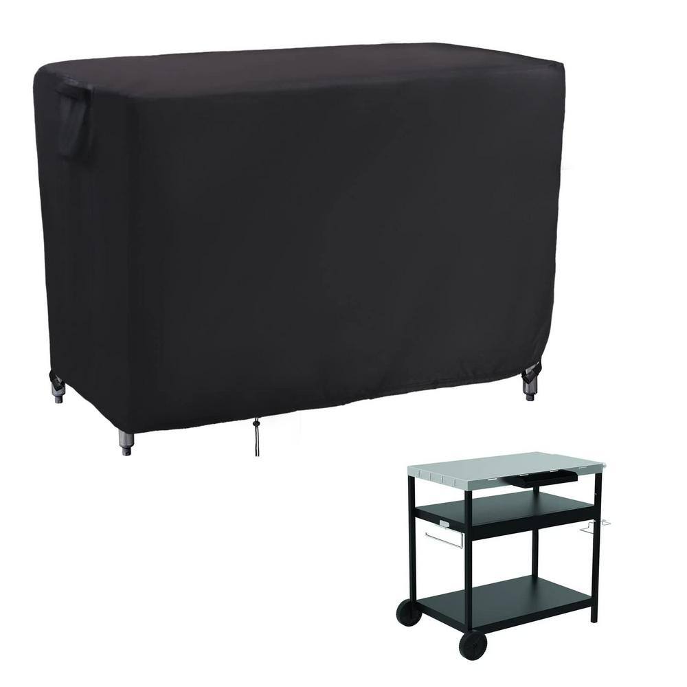 46 in. L x 25 in. W x 40 in. H Outdoor Waterproof Table Cover Protection for Patio Work Table, Black price history on PriceWatchPro