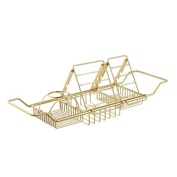 Adjustable Stainless Steel Bathtub Caddy Tray- CharmyDecor