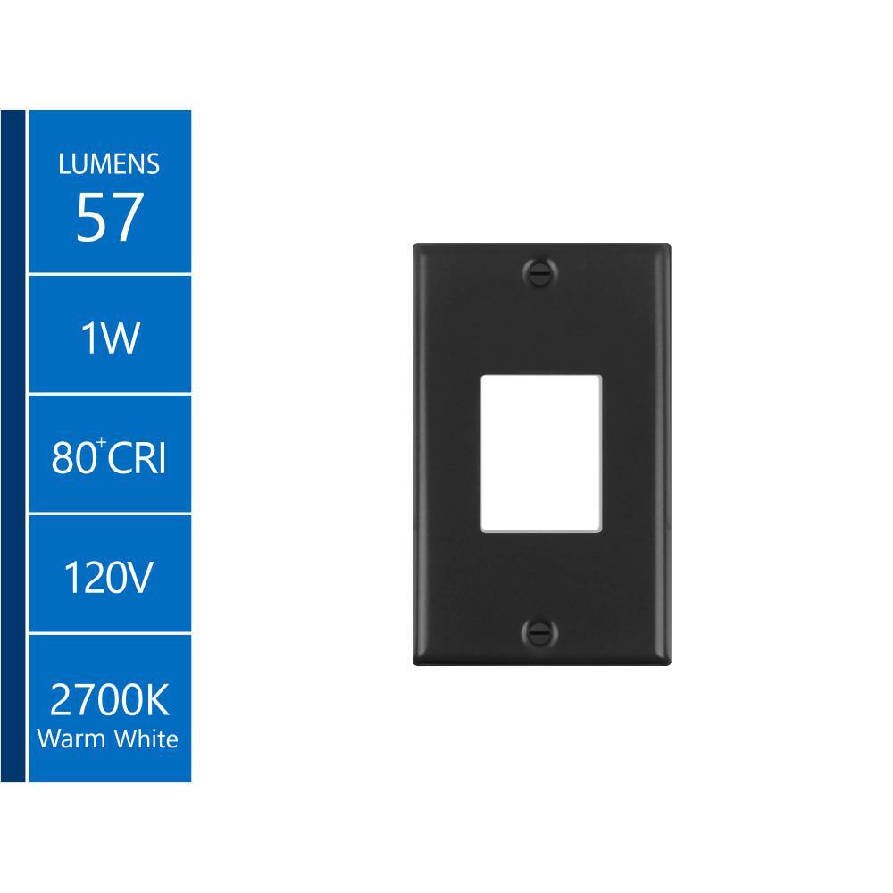 Black Matte LED Pathway Step Light with Frosted Lens
