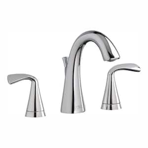 Fluent 8 in. Widespread Bathroom Faucet with Speed Connect Drain in Polished Chrome