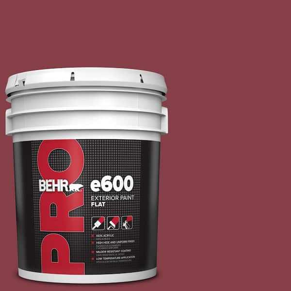 BEHR PRO 5 gal. #S-H-120 Antique Ruby Flat Exterior Paint