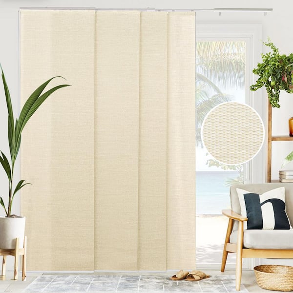 Chicology Woven Cut To Size Beige Light, Track Blinds Sliding Door