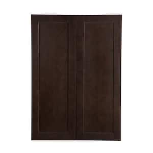 Edson Shaker Assembled 30x42x12.5 in. Wall Cabinet in Dusk