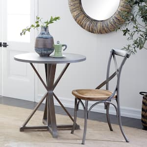 29 in. Brown Extra Large Round Wood End Accent Table