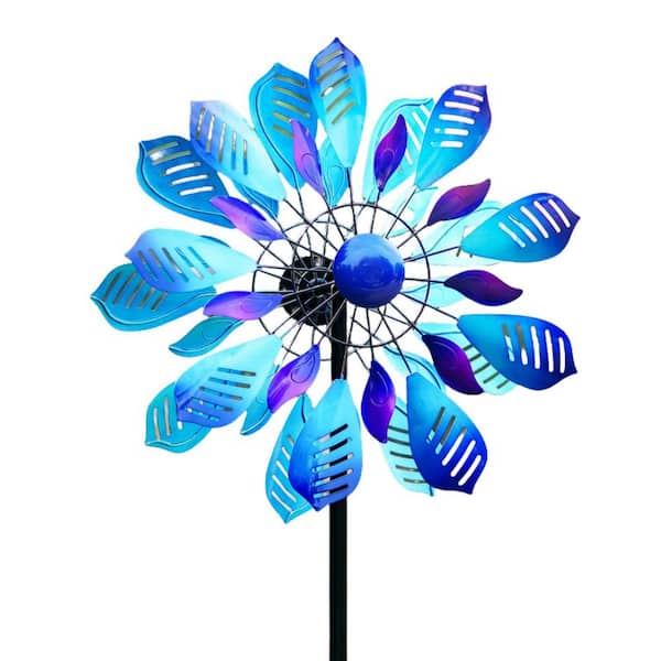84 in. Wind Spinners Outdoor Metal Yard and Garden