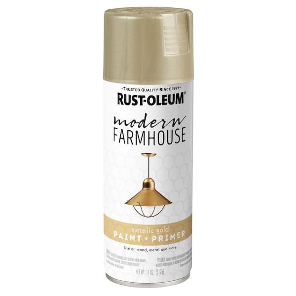 Rust-Oleum Specialty 11 oz. Gold Metallic Spray Paint 340647 - The Home  Depot