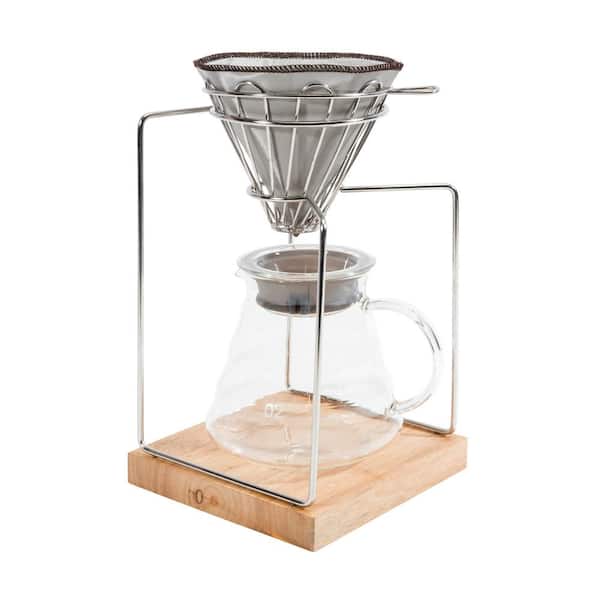 Brew Station Pour Over Coffee Maker Dripper Rack/Steel Coffee Pour