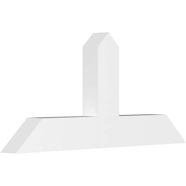 Ekena Millwork Portland 48 in. W x 22 in. H x 4 in. D Signature Polyurethane Bracket