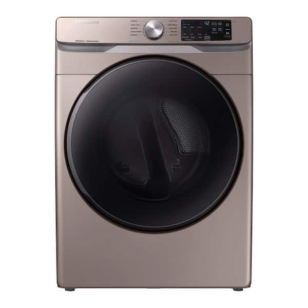 Samsung 7.5 cu. ft. Vented Electric Dryer with Steam Sanitize+ in Champagne