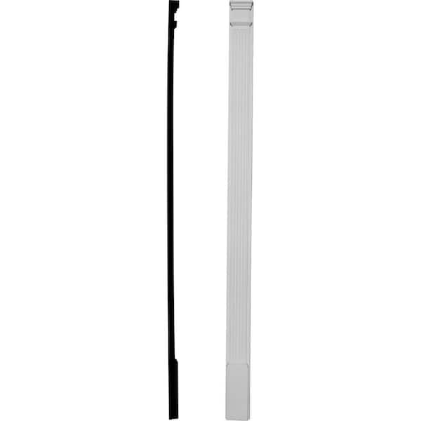 6 in. x 2-1/4 in. x 104 in. Pilaster Fluted Moulding