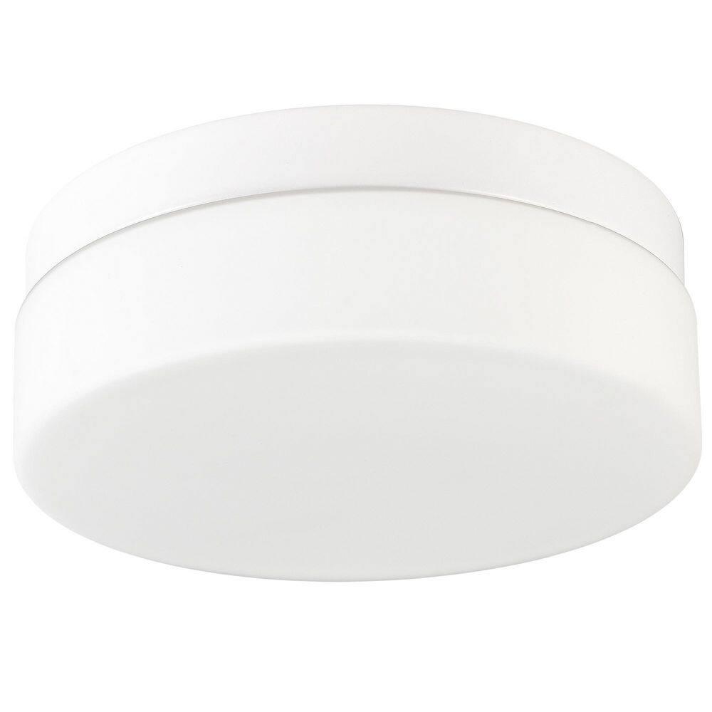 12 in. 24-Watt White Integrated LED Flush Mount with Creamy White Acrylic Shade price history on PriceWatchPro