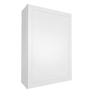 21-in. W x 12-in. D x 42-in. H in Shaker White Plywood Ready to Assemble Wall Kitchen Cabinet