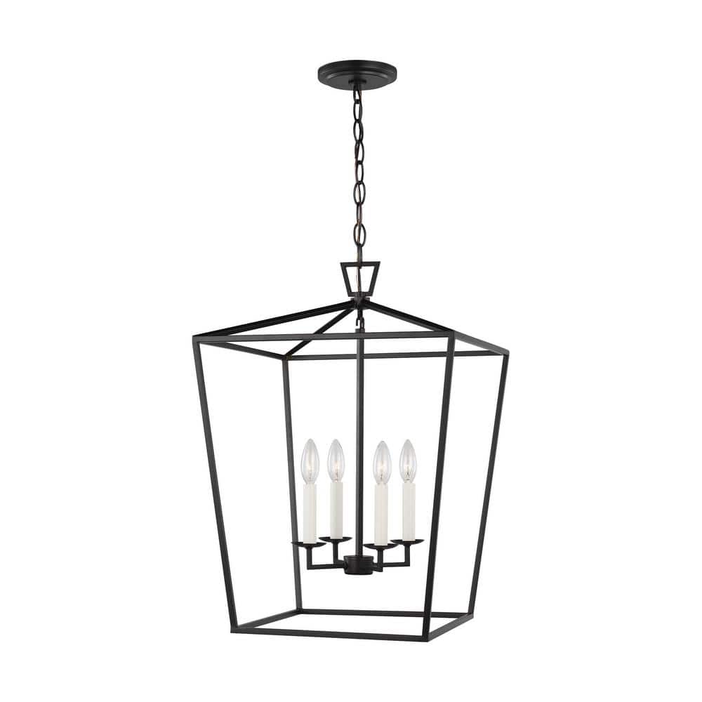 Generation Lighting Dianna 4-Light Midnight Black Pendant 5392604