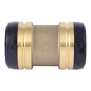 7/16 in. x 3/8 in. Female OD Compression Brass Reducing Coupling Fitting