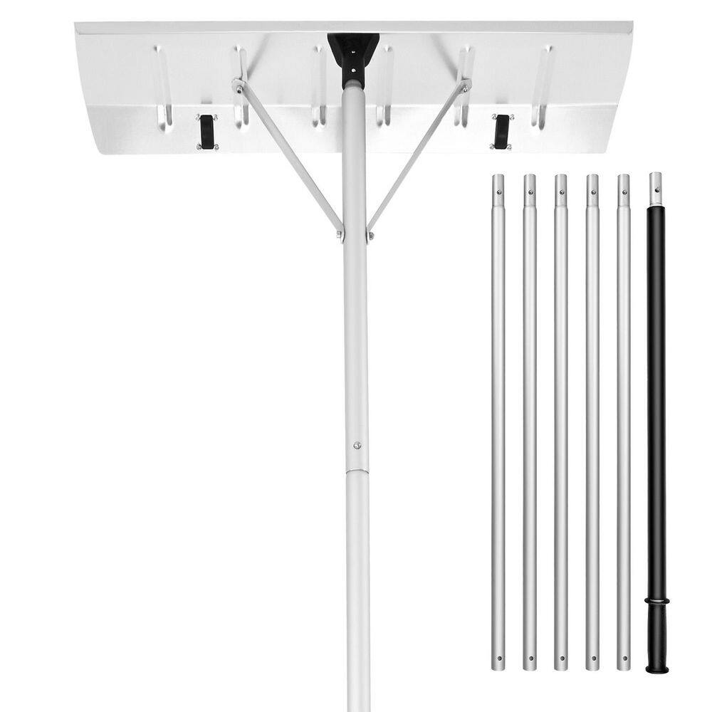 238.58 in. Snow Roof Rake, 26 in. Aluminum Blade, 7.5-20 ft. Adjustable Roof Snow Scraper with Wheels, Removal Tool price history on PriceWatchPro