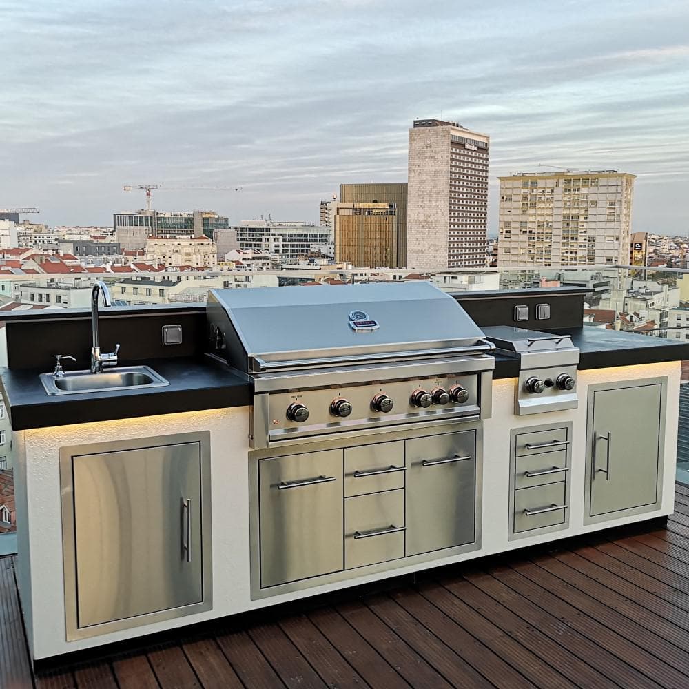 17'' Brushed Stainless Steel Drop-In Outdoor Kitchen Sink