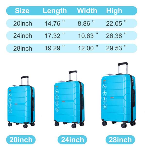 203 cm luggage in inches