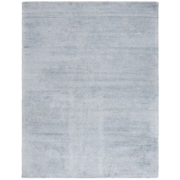 Mirage 9 ft. x 12 ft. Light Blue Solid Color Area Rug