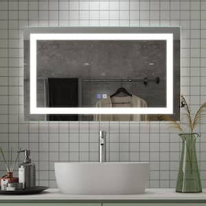 ES-DIY BMC 28 in. W x 36 in. H Medium Rectangular Frameless Anti-Fog ...