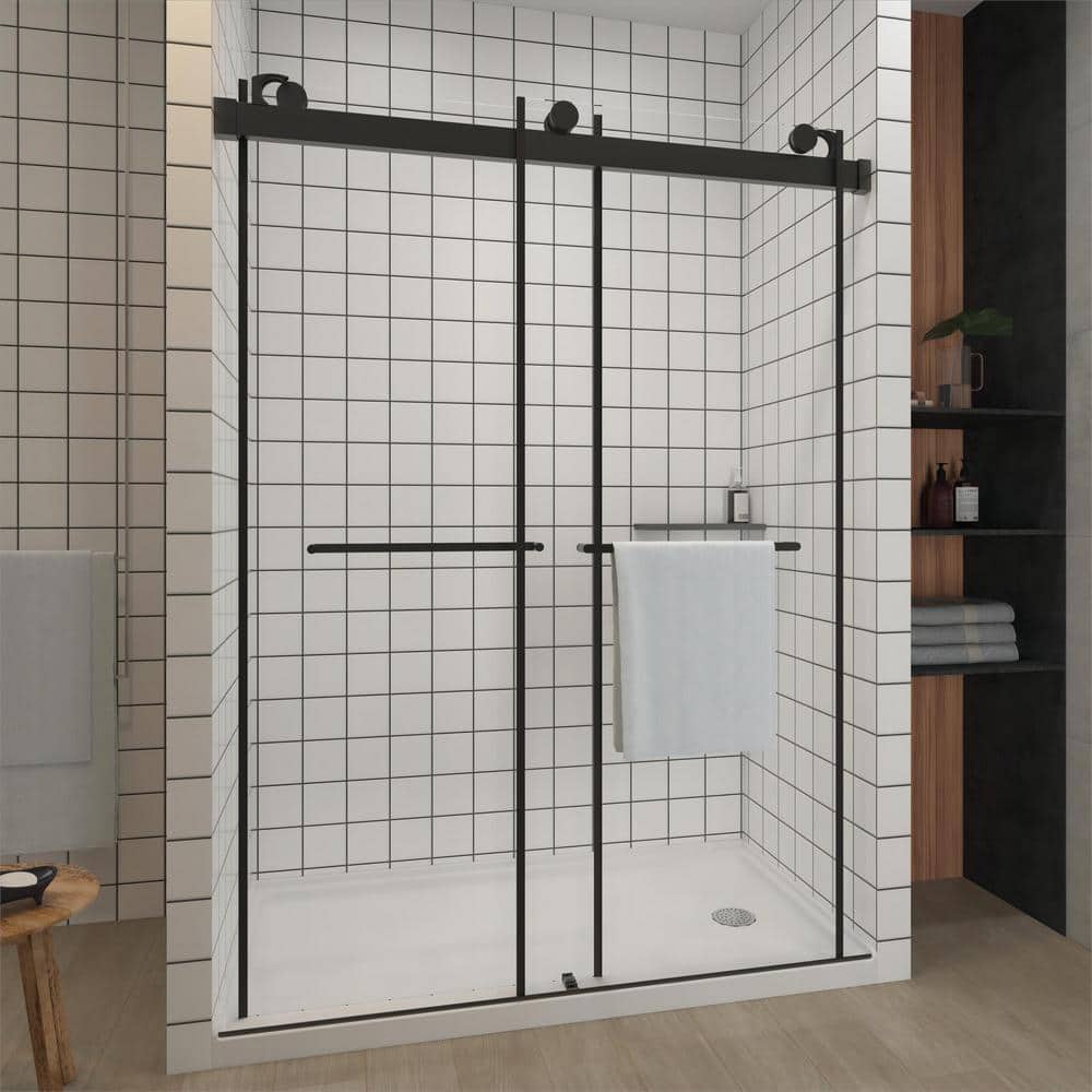 White 60" x 30" Acrylic Single Threshold Shower Base