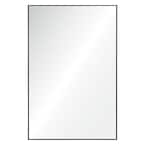 Medium Rectangle Silver Metallic Shatter Resistant Classic Mirror (32 in. H x 21 in. W)