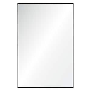 Medium Rectangle Silver Metallic Shatter Resistant Classic Mirror (32 in. H x 21 in. W)