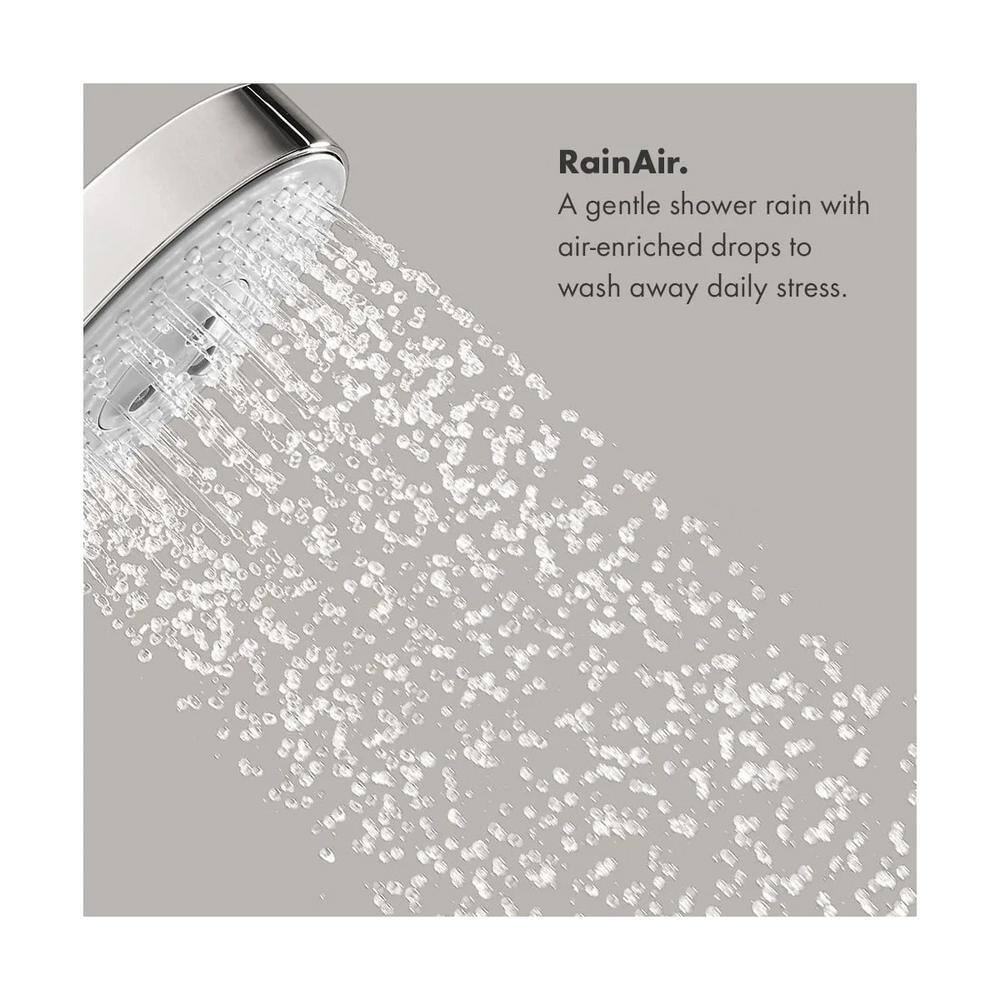 Polished Nickel Multi-Function Handheld Shower Head with Chrome Finish