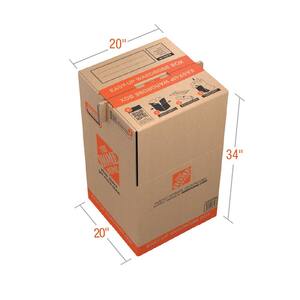 Easy Up Wardrobe Moving Box (20 in. L x 20 in. W x 34 in. D)
