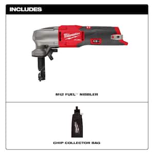 M12 FUEL 12-Volt Lithium-Ion Brushless Cordless 16-Gauge Variable Speed Nibbler with 4.0 Ah Battery Charger
