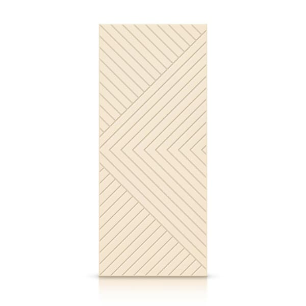 CALHOME 36 in. x 84 in. Hollow Core Beige Stained Composite MDF Interior Door Slab