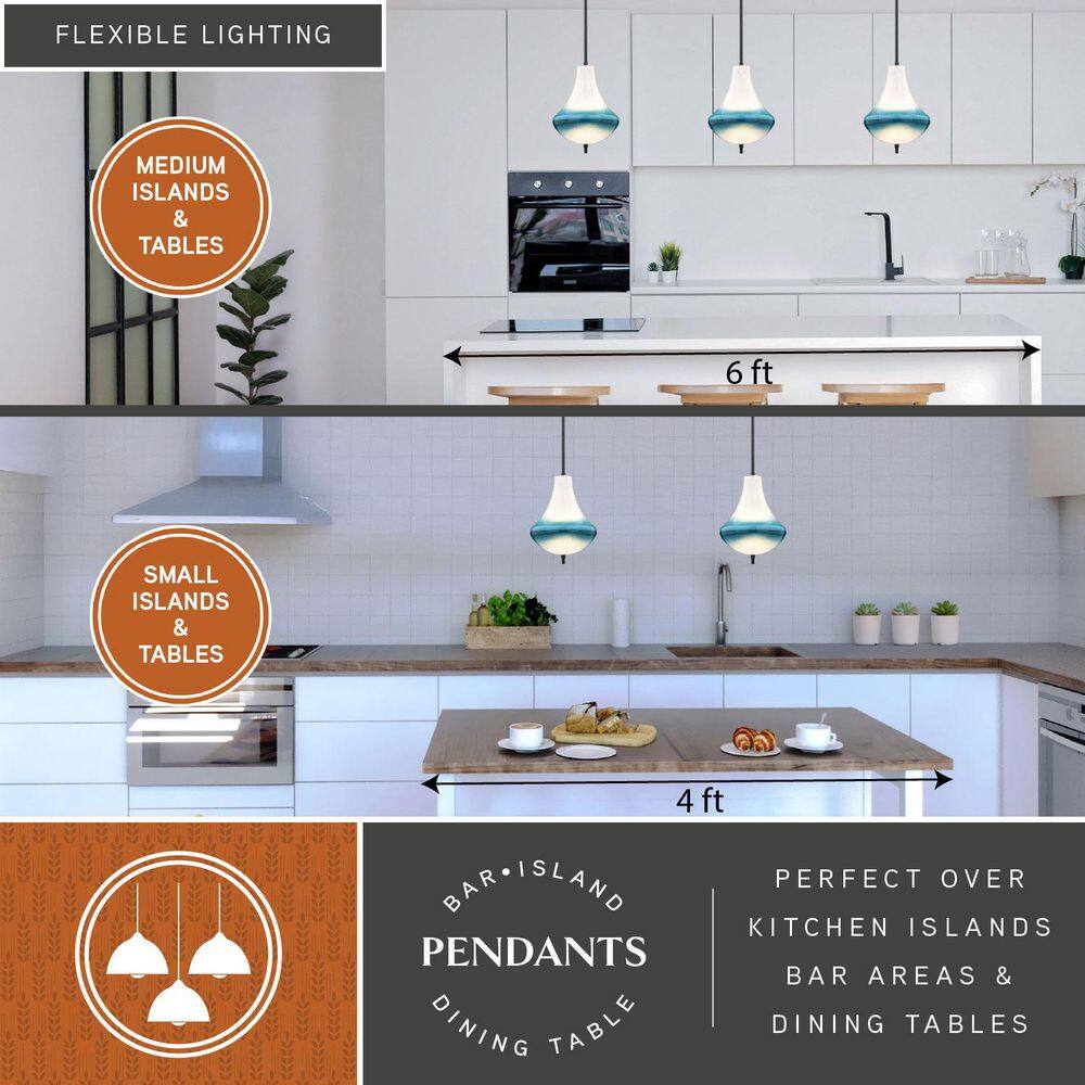 Somerset 10" LED Mini Pendant in Oil Rubbed Bronze with White Milk Glass