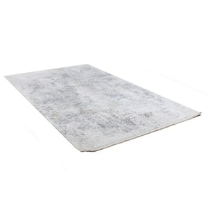 Highland Ivory/Beige 8 ft. x 10 ft. (7 ft. 6 in. x 9 ft. 6 in.) Geometric Contemporary Area Rug