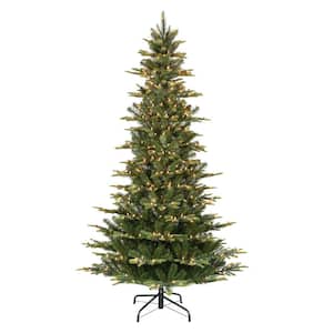 6.5 ft. Pre-Lit Slim Aspen Fir Artificial Christmas Tree with 350 UL-Listed Clear Lights
