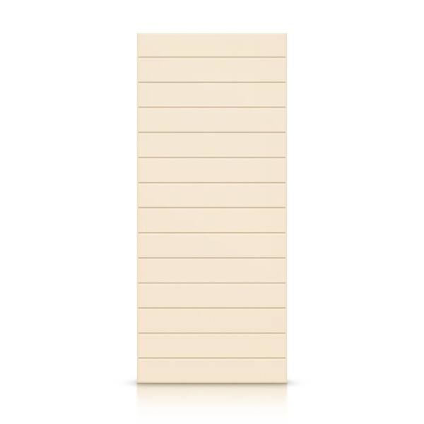 CALHOME 42 in. x 80 in. Hollow Core Beige Painted Composite MDF Interior Door Slab