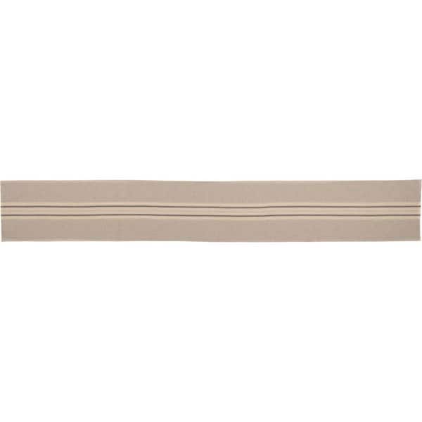 Sawyer Mill Charcoal Stripe 13 in. W x 90 in. L Table Runner