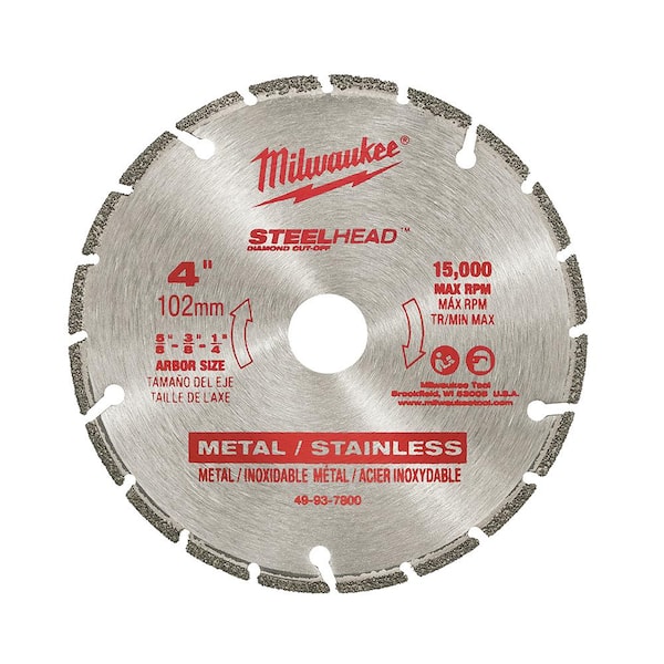 Milwaukee 4 in. Steelhead Diamond Cut Off Blade 49-93-7800
