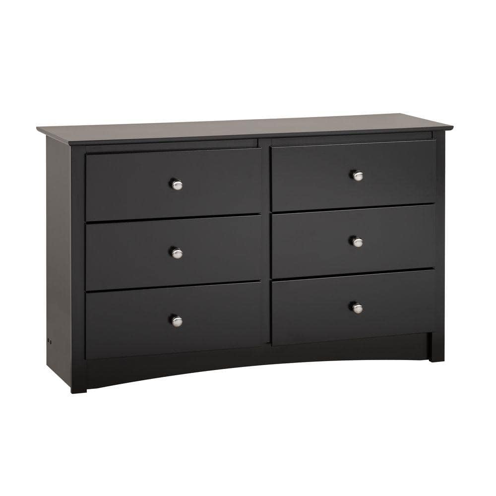 Sonoma 56" Black 6-Drawer Children's Dresser