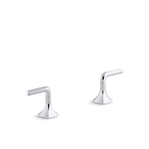 Occasion Lever Bathroom Sink Faucet Handles, Polished Chrome