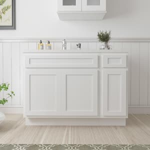 45 in. W x 21 in. D x 32.5 in. H Bath Vanity Cabinet without Top in White