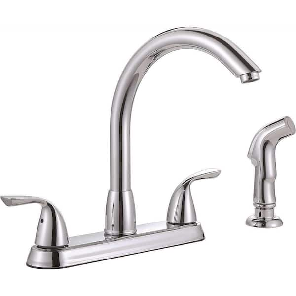 Premier Sanibel 2-Handle Standard Kitchen Faucet with Side Sprayer in ...