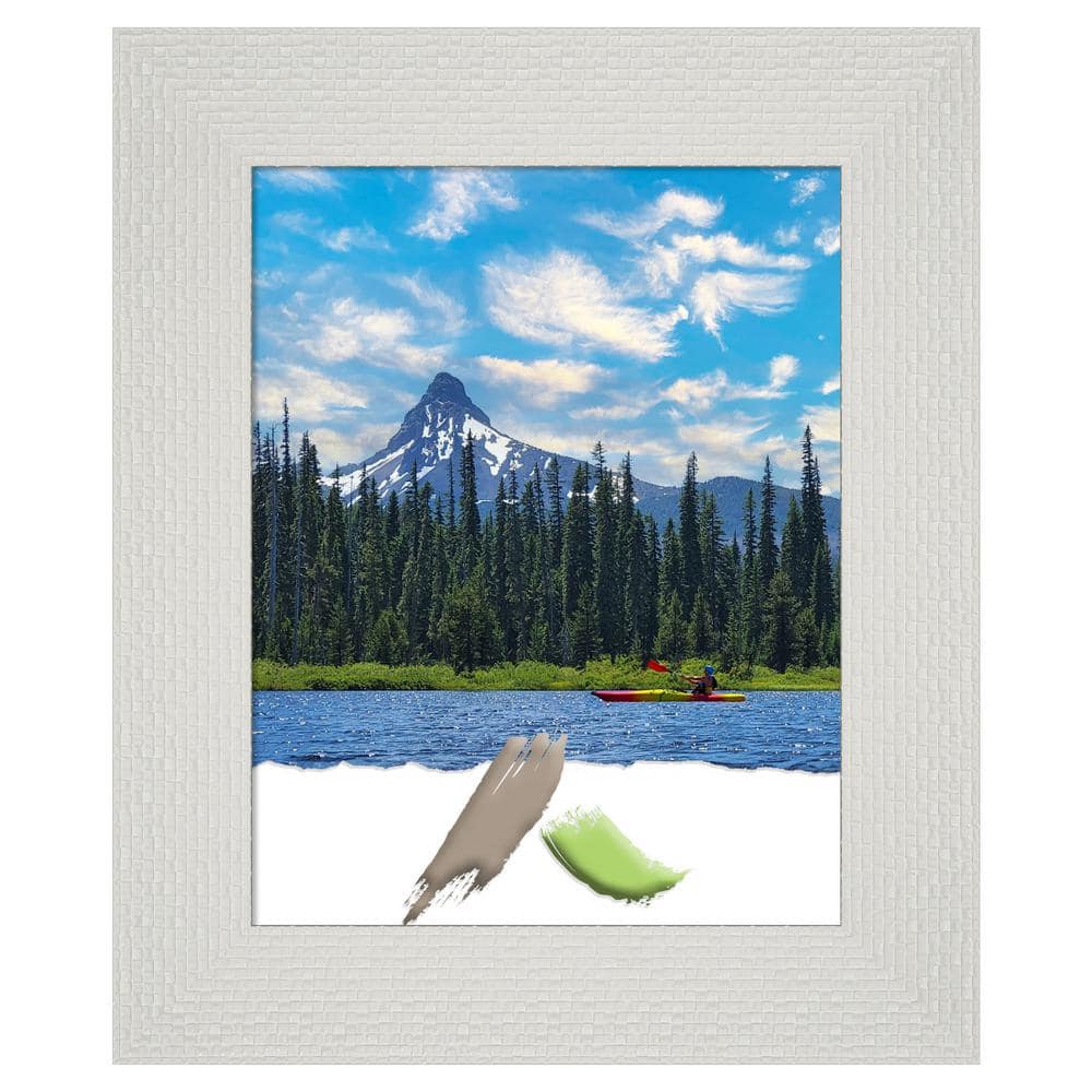 Mosaic White Textured 11x14 Picture Frame