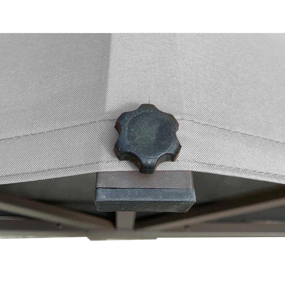 Gray Replacement Canopy Top for 12-ft Gazebo