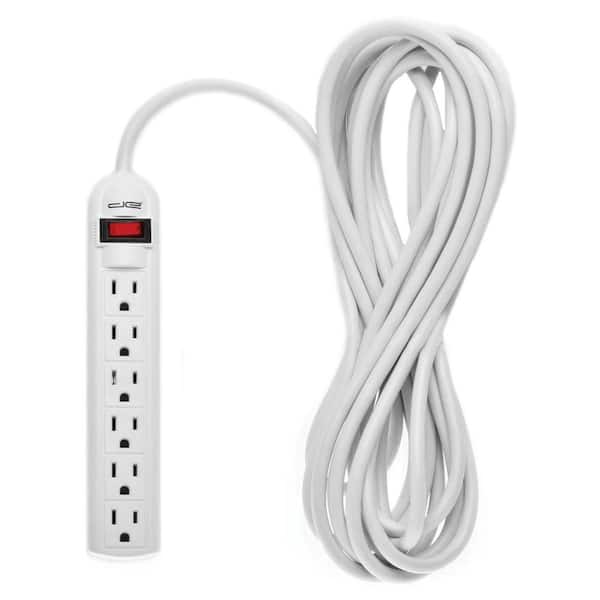 Digital Energy 15 ft. 6-Outlet Power Strip Surge Protector