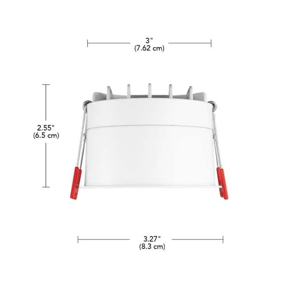 Specialty Elite 3 in. LED Trimless Canless Recessed Light, Adjustable CCT