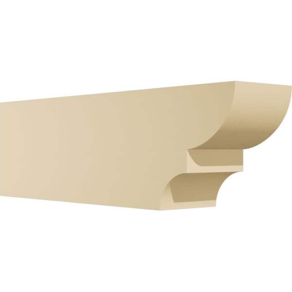Ekena Millwork Standard Ridgewood 4 in. W x 6 in. H x 20 in. D Signature Urethane Rafter Tail Outlooker