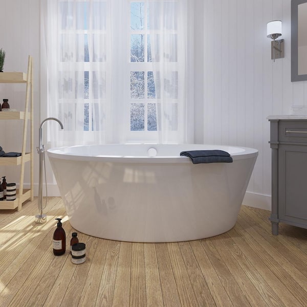 OVE Decors Betsy 67 in. Acrylic Freestanding Flatbottom Bathtub in