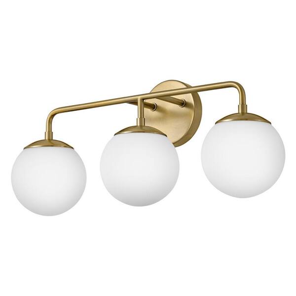 LARK - Juniper 24.0 in. 3 Light Lacquered Brass Vanity Light